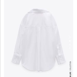 White button up top. ZARA, WORN ONCE.